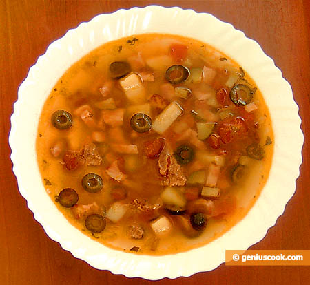 Meat Solyanka Soup Meat Solyanka Soup