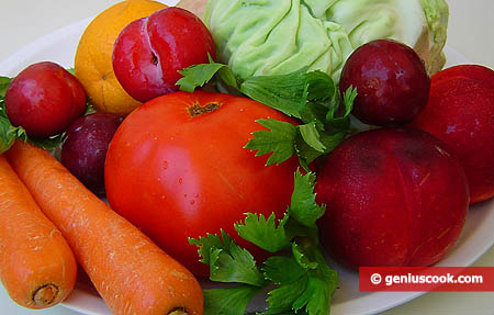fruit and vegetables. Fresh Fruits and Vegetables