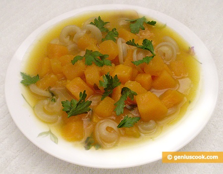 Pumpkin Soup with Pasta