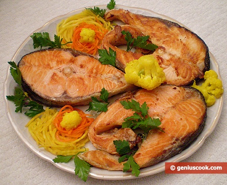 Salmon with Lemon Juice