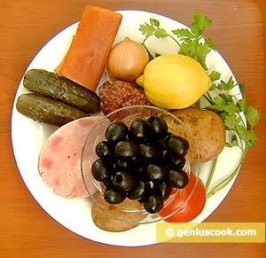Ingredients for Meat Solyanka