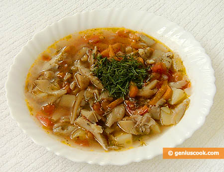 Oyster Mushrooms Soup
