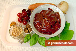 Ingredients for Chicken Liver in Cherry Sauce