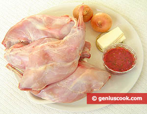 Ingredients for Rabbit in Cranberry Sauce