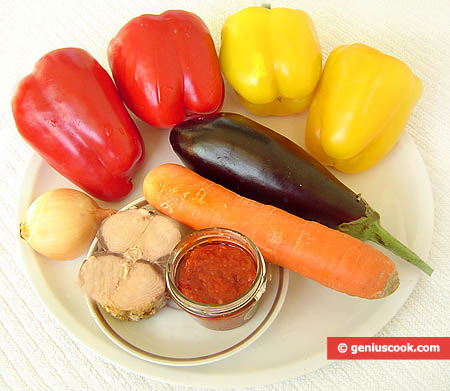 Ingredients for Tuna Stuffed Bell Pepper