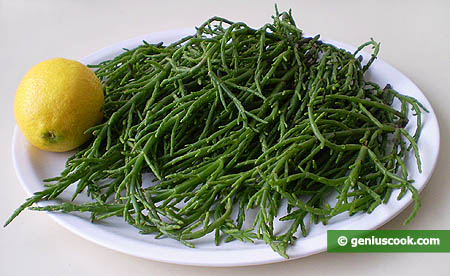 Ingredients for Sea Asparagus Salad
