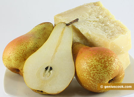 Ingredients for Carpaccio with Pears and Parmesan