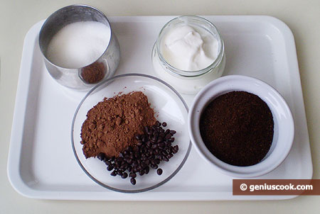 Ingredients for Coffee with Whipped Cream