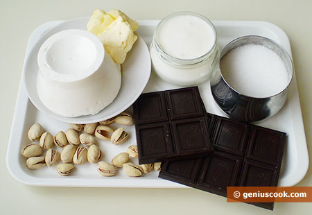 Ingredients for Cream and Chocolate Mousse