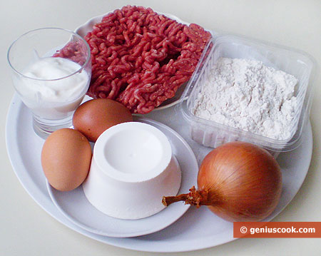 Ingredients for Fried Pies with Meat