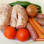 Ingredients for Pork Shank with Vegetables