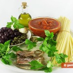 Ingredients for Spaghetti alla Puttanesca