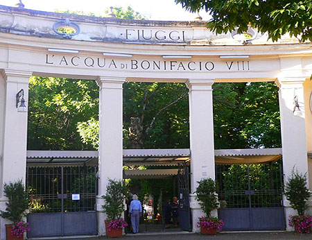 Entrance to the Source of Fiuggi Mineral Water