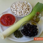 Ingredients for Beans with Olives and Capers