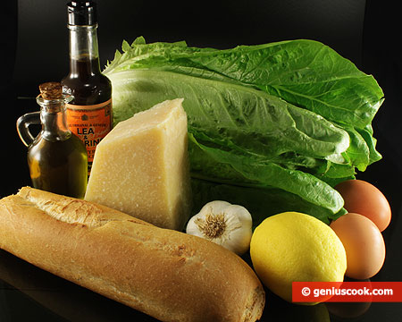Ingredients for Caesar’s Salad