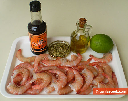 Ingredients for Fried Shrimps