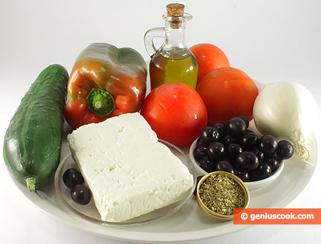 Ingredients for Greek Salad