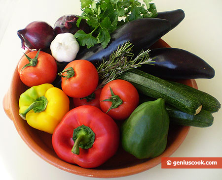 Ingredients for Ratatouille Niçoise