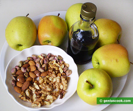 Ingredients for Apples Baked with Nuts