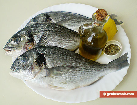 Ingredients for Dorado Baked in Foil with Lemon