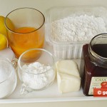 Ingredients for Heart-Shaped Cookies