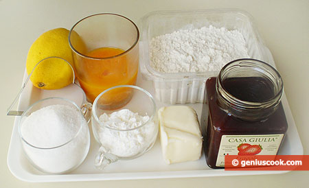 Ingredients for Heart-Shaped Cookies