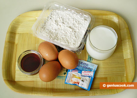 Ingredients for Pancakes American Way