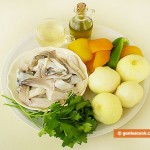 Ingredients for cuttlefish sauce