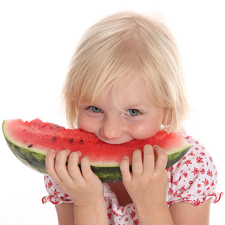 Watermelon is good for children and adults