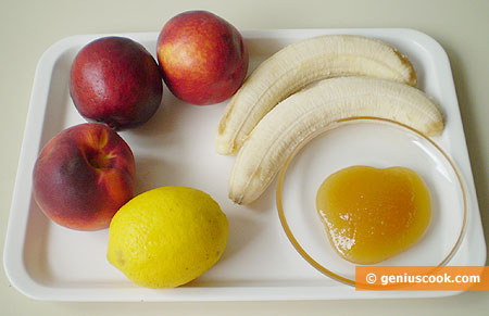 Ingredients for Banana- Peach Sorbet