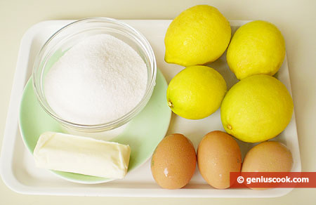 Ingredients for Lemon Ice-Cream