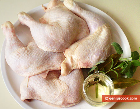 Ingredients for Chicken Legs Baked in the Oven