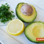 Ingredients for Avocado Butter with Lemon Juice