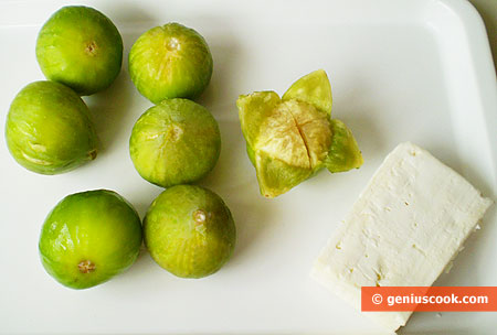 Ingredients for Figs Stuffed with Goat Cheese