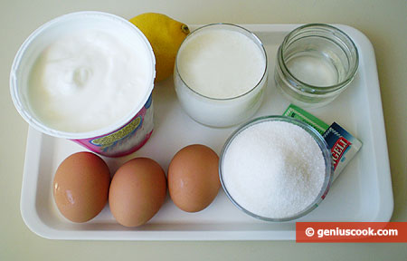 Ingredients for Crème Caramel