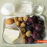 Ingredients for Plum Galette
