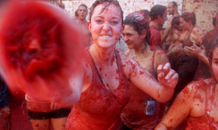 A Tomato Festival in Spain