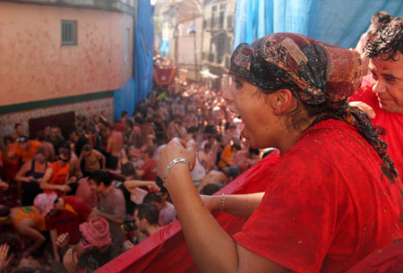 A Tomato Festival in Spain