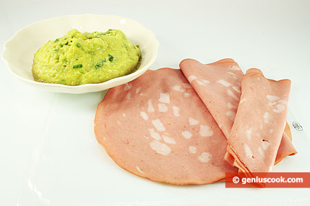 Ingredients for Rolls with Mortadella and Avocado