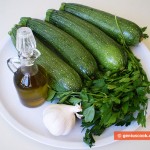 Ingredients for Zucchini with Garlic and Parsley