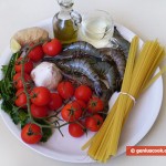 Ingredients for Linguine with Shrimps