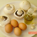 Ingredients for Omelet with Mushrooms