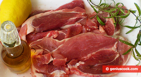 Ingredients for Pork with Lemon and Rosemary