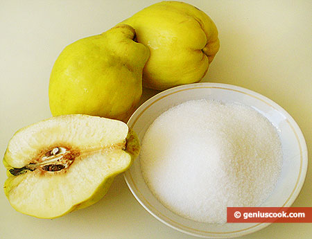 Ingredients for Quince Marmalade