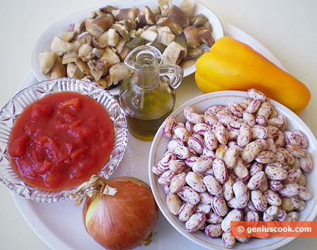 Ingredient for Kidney Beans with Mushrooms