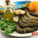 Ingredients for Trenette with Shrimps in Orange Sauce