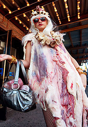 Replica of Lady Gaga’s Meat Dress