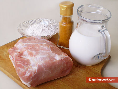 Ingredients for Pork in Curry