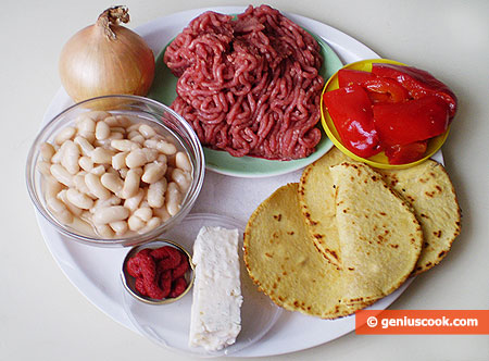 Ingredients for Beef Taco