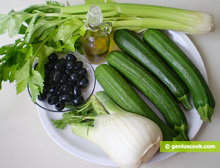 Ingredients for Zucchini with Fennel